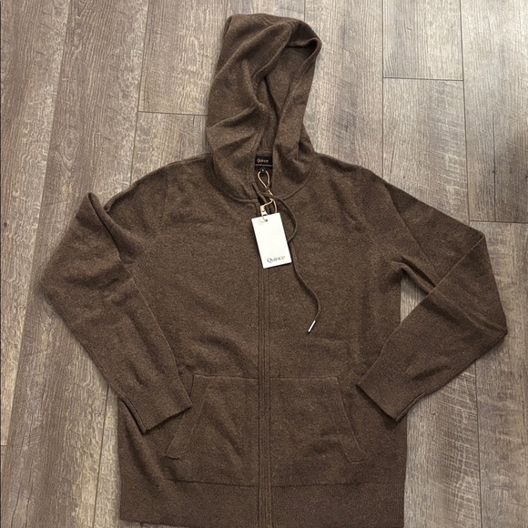 Quince Cashmere Full Zip Hoodie - Picture 4 of 6